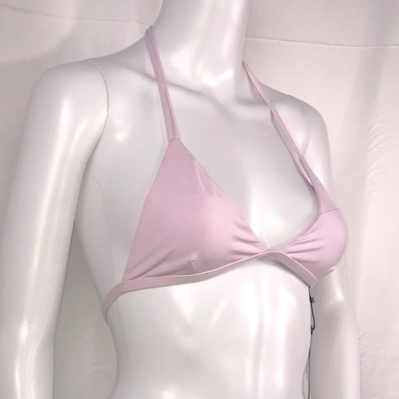Tavik Lilac Triangle Dbl String Halter Bikini Top